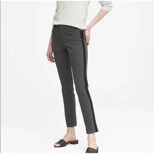 Banana Republic Gray Black Stripe Sloan Fit Women's Pants Size 6 Ankle